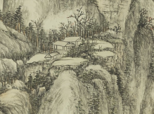 清董邦達畫煙磴香林　軸