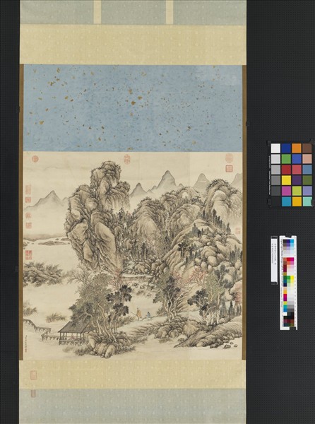 清董邦達秋山訪友圖　軸