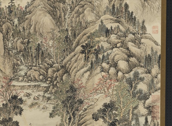 清董邦達秋山訪友圖　軸