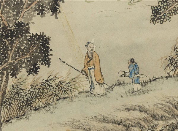 清董邦達秋山訪友圖　軸