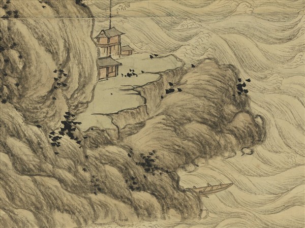 清董邦達江關行旅　軸