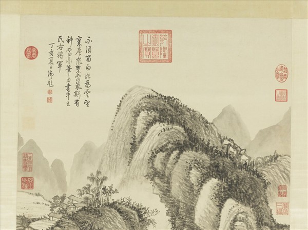 清董邦達畫層嵐翠靄　軸