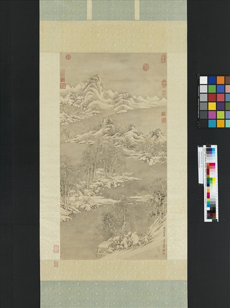 清董邦達寒溪雪屋　軸