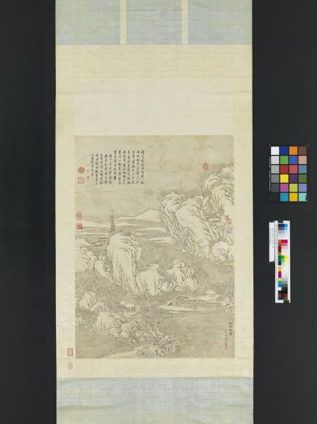 清董邦達畫谿山深雪圖　軸