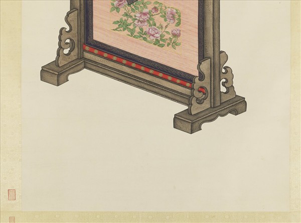 清賀清泰畫黃鷹　軸