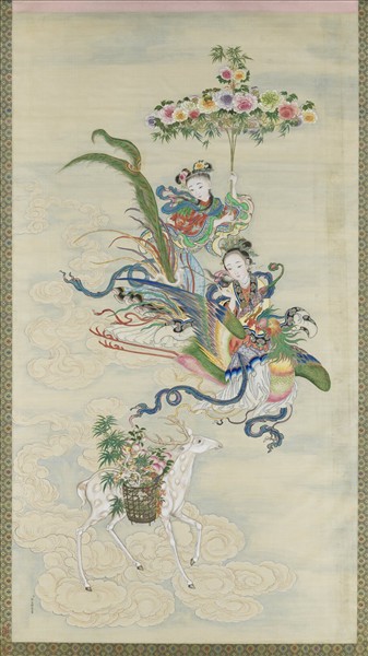 清許良標畫仙人圖　軸