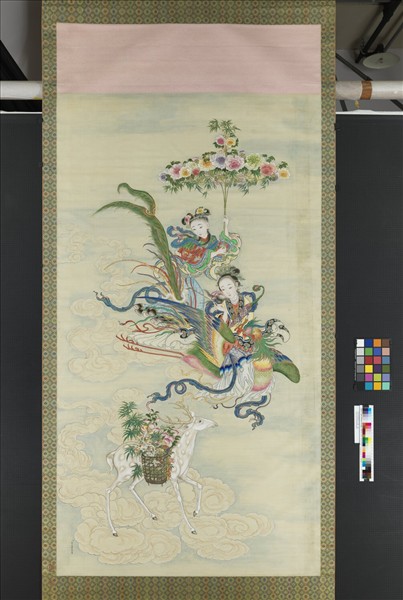 清許良標畫仙人圖　軸