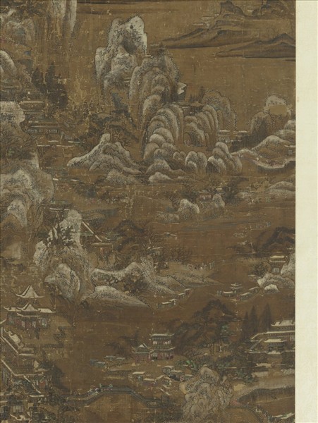 清院本山水樓閣圖　軸