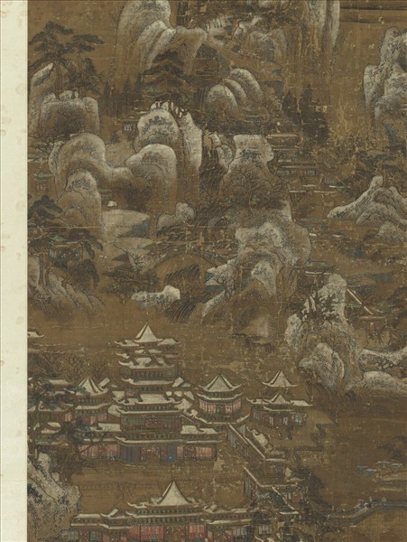 清院本山水樓閣圖　軸