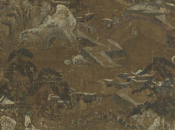 清院本山水樓閣圖　軸