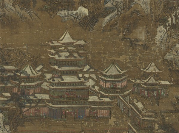 清院本山水樓閣圖　軸