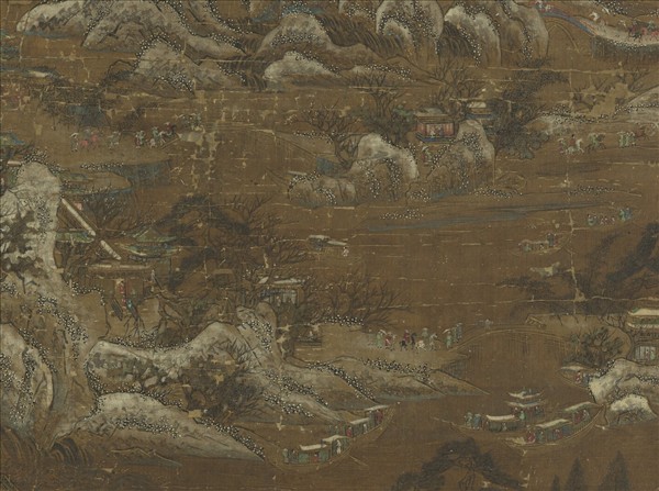 清院本山水樓閣圖　軸