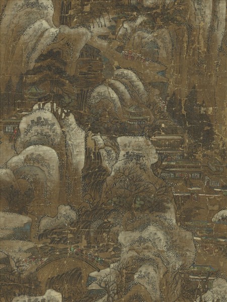 清院本山水樓閣圖　軸