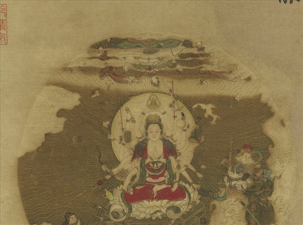 清馮翊畫大士像　軸