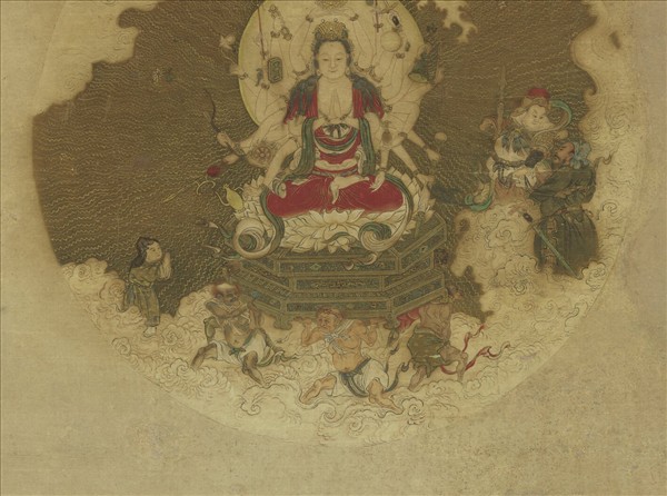 清馮翊畫大士像　軸