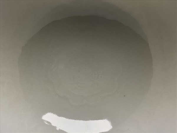 甜白釉雙龍紋高足碗