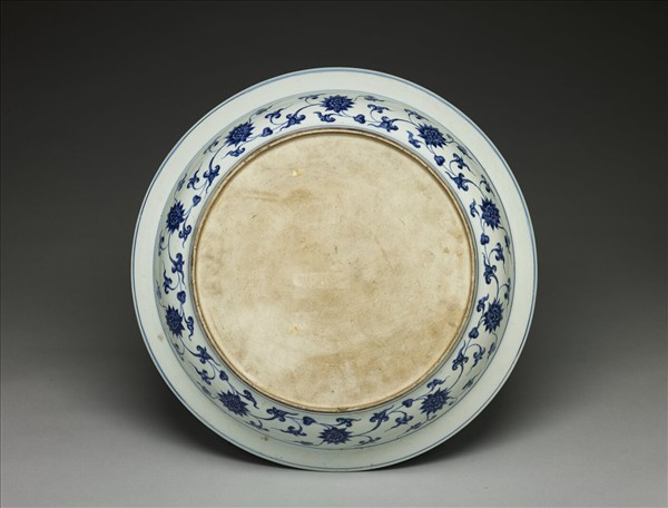 青花花果紋盤
