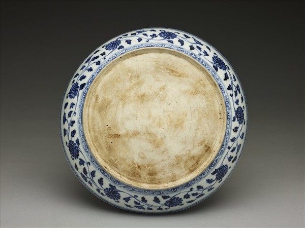 青花蓮花紋盤