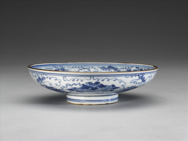 青花瓜瓞綿綿紋盤