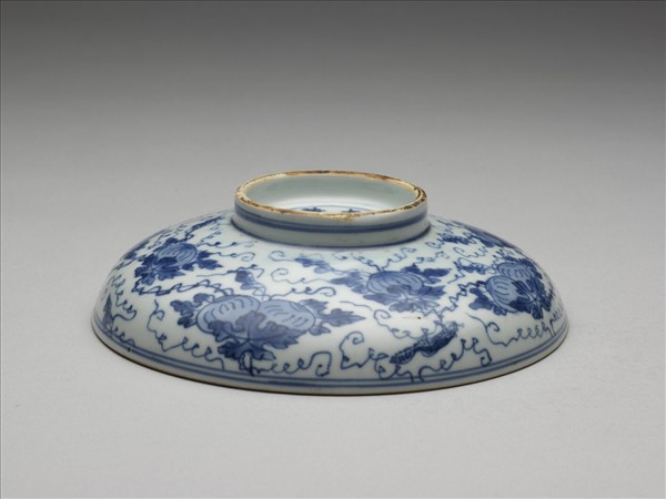 青花瓜瓞綿綿紋盤