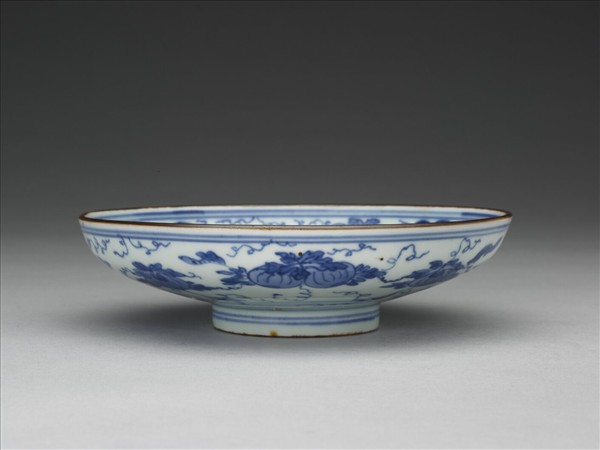 青花瓜瓞綿綿紋盤