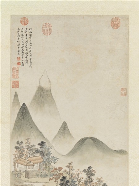 明顧凝遠山水　軸