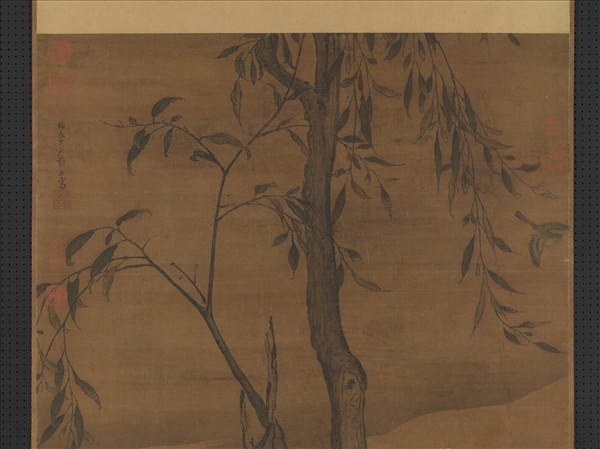 明鄭石畫芙蓉白鷺　軸