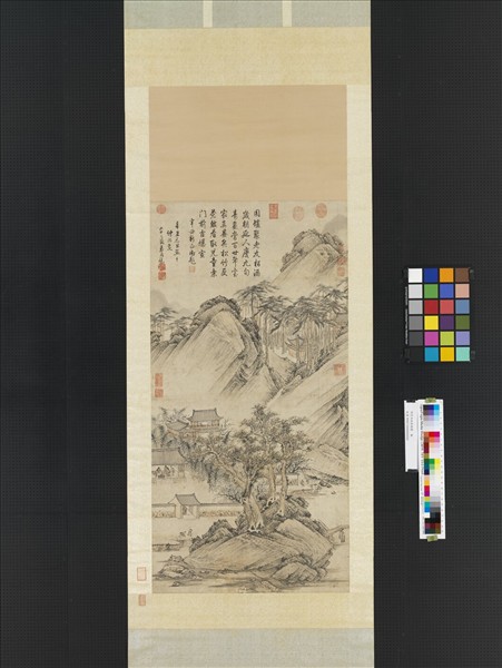 明袁尚統歲朝圖　軸