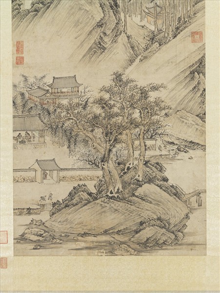 明袁尚統歲朝圖　軸