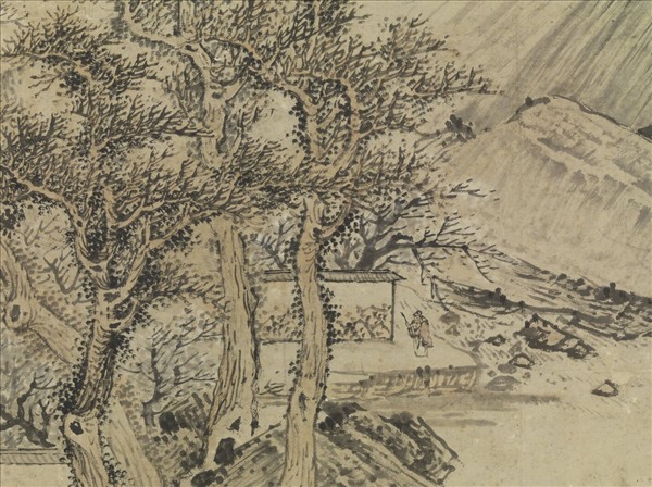 明袁尚統歲朝圖　軸