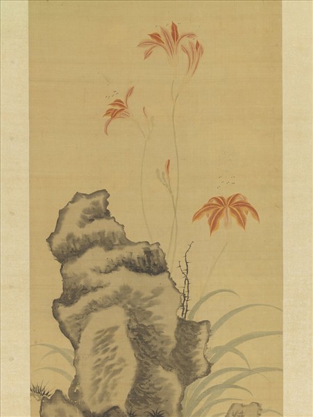 明趙文俶畫花蝶　軸