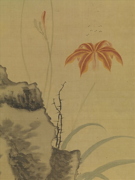 明趙文俶畫花蝶　軸