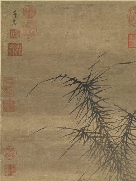 明葉廣叢荻閒漁圖　軸