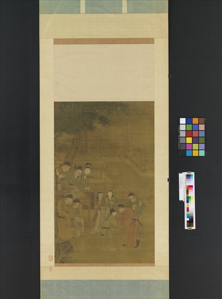 明人五王醉歸圖　軸