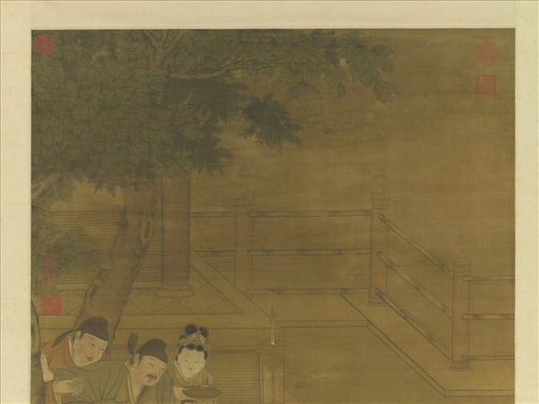 明人五王醉歸圖　軸