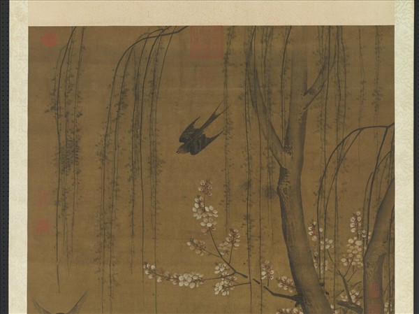 明人畫花鳥　軸