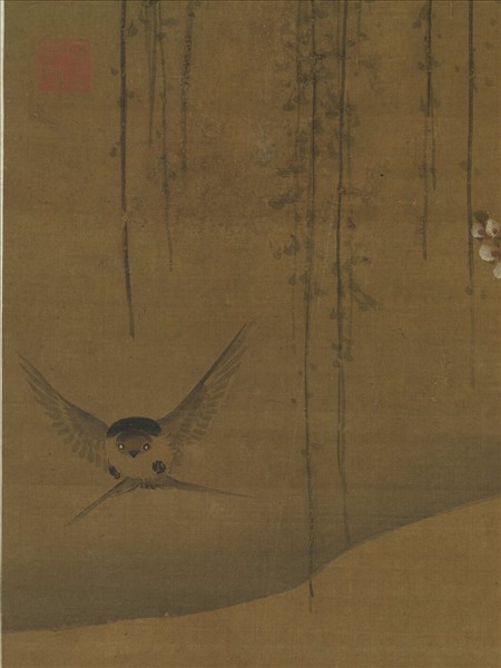 明人畫花鳥　軸