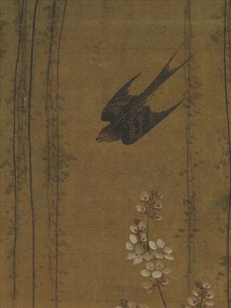 明人畫花鳥　軸