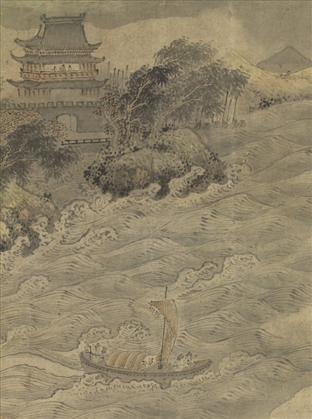 清王時翼畫岳陽大觀　軸