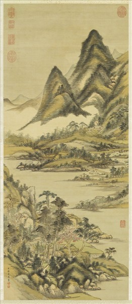 清赫奕山水　軸