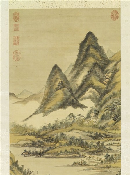 清赫奕山水　軸