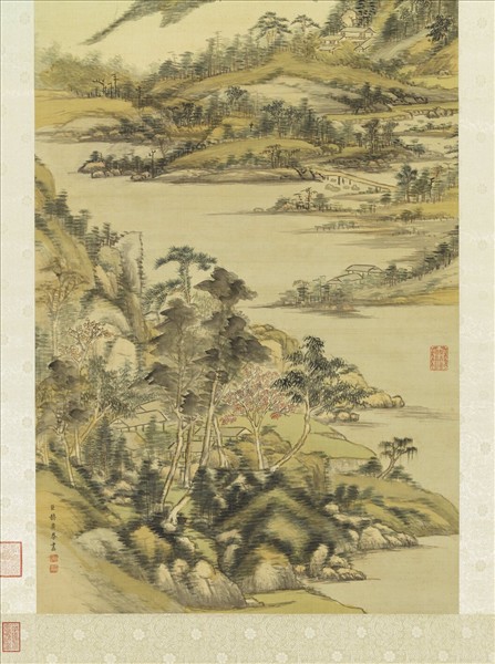 清赫奕山水　軸