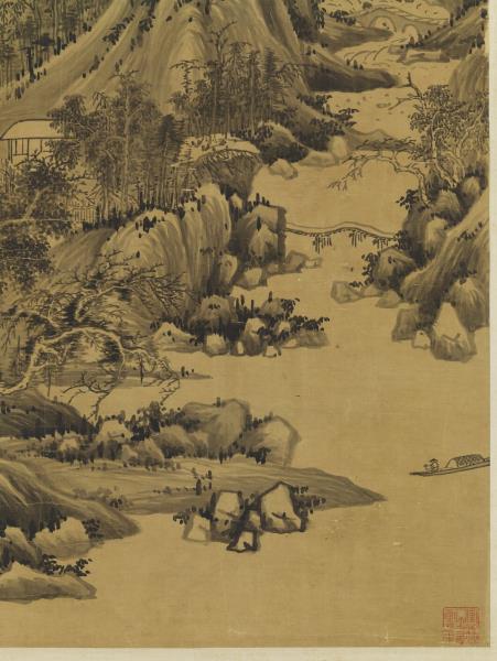 清王鑑畫秋山圖　軸