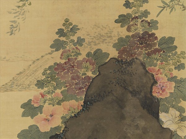 清王武花鳥　軸