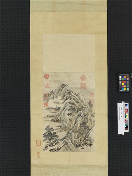 清允禧畫山水　軸