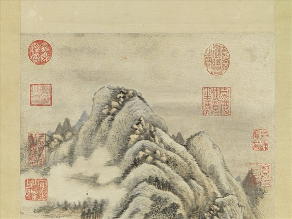 清允禧畫山水　軸