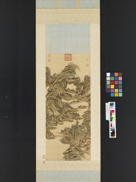 清王原祁夏山旭照圖　軸