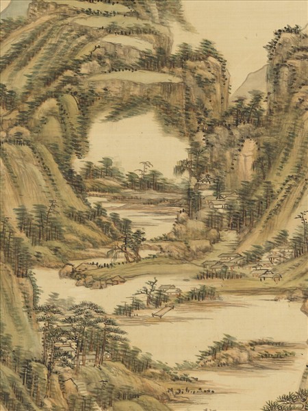 清王原祁夏山旭照圖　軸