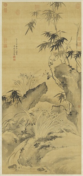 清蔣廷錫畫水仙　軸