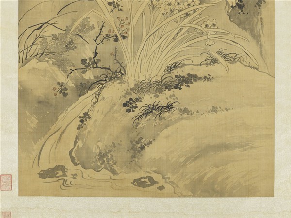 清蔣廷錫畫水仙　軸